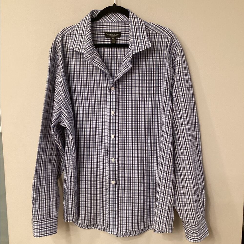 Men’s Pronto Uomo XXL Blue Button Down Shirt in Excellent Preloved Condition.